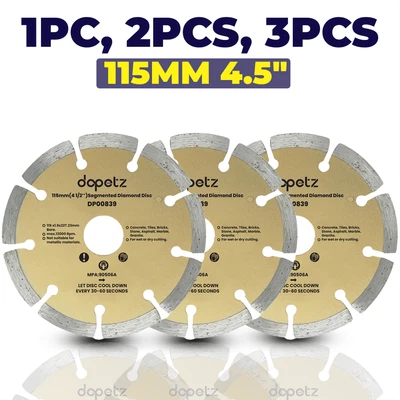 115mm Diamond Cutting Discs 4.5" Angle Grinder Blade, Tile Stone & Concrete UK - Image 1 of 4