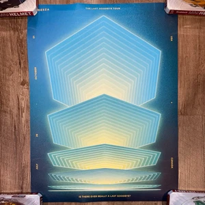 Odesza 2022 The Last Goodbye Tour 18x24 Ico Poster Icosahedron Evolution Blue - Picture 1 of 7