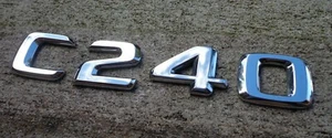 Mercedes Benz C240 240 emblem letters badge decal logo OEM Factory Genuine Stock - Picture 1 of 1
