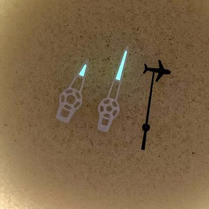 Green Luminous Watch Hands Airplane Pattern Second Hand for NH35 NH36 Movement - Picture 1 of 6