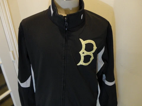 Vtg Sewn Majestic Therma Base Brooklyn Dodgers MLB Full Zip Heavy Lined Jacket L Cover