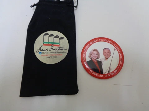 Frank Sinatra Celebrity Golf Tournament Sunglass Eyeglass Case & Button Cover
