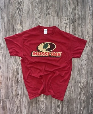 VTG Red Mossy Oak Short Sleeve Shirt Men's Large Delta - Image 1 of 4