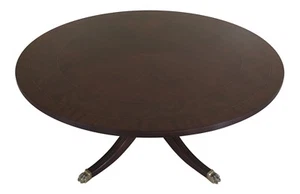 L51713EC: HENKEL HARRIS Model #5240 Round Mahogany #29 Finish Coffee Table ~ NEW - Picture 1 of 10