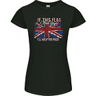 If This Flag Offends You Union Jack Britain Womens Petite Cut T-Shirt