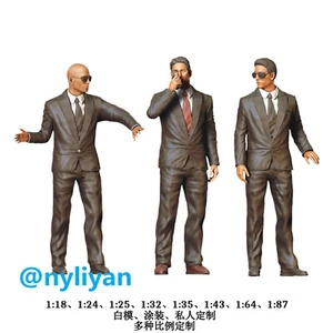 1/18 1/35 1/43 1/64 1/87 Miniature Bodyguards Man Scene Props Figures For Cars - Picture 1 of 4