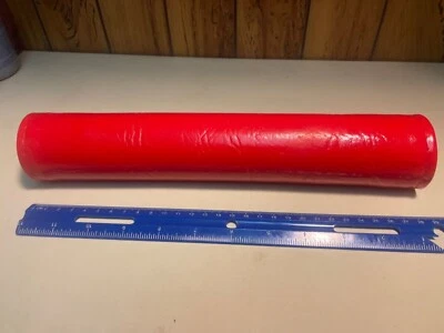 VINTAGE RED RAD PAD HUFFY Mongoose MX SNAP ON BMX Straight  vinyl FRAME PAD - Image 1 of 4