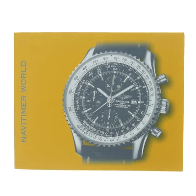 BREITLING AUTÉNTICO NAVITIMER WORLD RELOJ MANUAL DE INSTRUCCIONES Foto 1 de 4