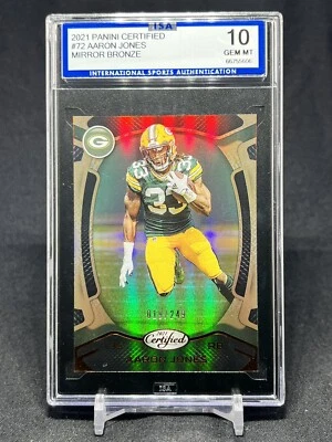2021 Panini Certified - Mirror Bronze #72 Aaron Jones /249 - Image 1 of 2