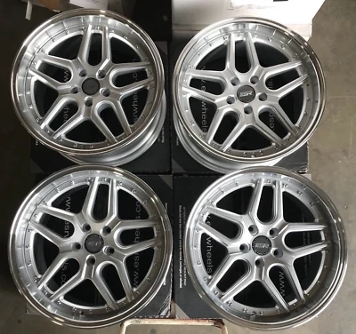 18" ESR CS15 Wheels 18x9.5 +35 5x120 Silver Rims Set of Four - Изображение 1 из 4