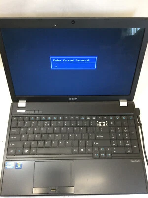 ACER TRAVELMATE 5760-ZRJ -POWERS ON/BIOS LOCKED- INTEL I3 - 4GB RAM -SEE DESC-BB - Image 1 of 4