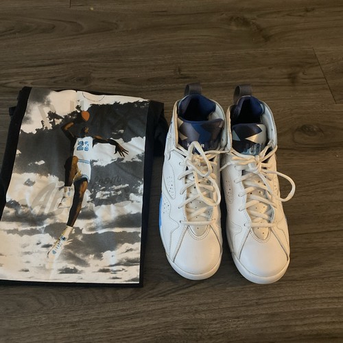 Taglia 5 5 Air Jordan 7 Retro 2015 Blu Francese