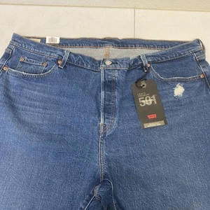 Levi's 501 Original Cropped Damen Jeans Original 22W Blau Neu Mit Etikett - Bild 1 von 8