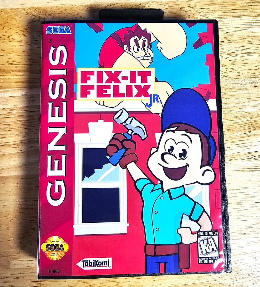 Fix it Felix Jr. - 16 Bit MD Game & Case For Sega Mega Drive Genesis - Image 1 of 4