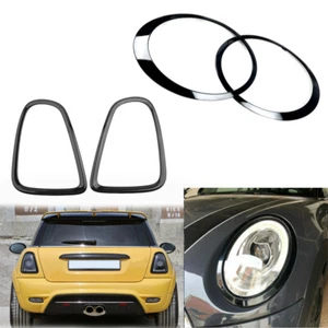 4x Headlight Ring+Tail Light Trim Cover Set for BMW Mini Cooper R56 R57 R58 R59 - Picture 1 of 6