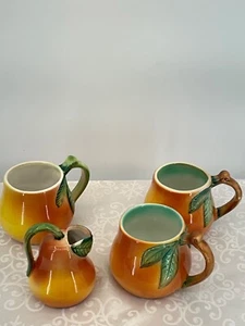 Ancora Italy Hand-Painted Italian Majolica 3 Mugs & Creamer for Lord & Taylor Pe - Picture 1 of 8