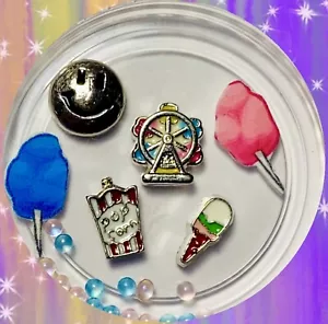 FUN AT THE FAIR Set Of Floating Charms & Beads For Memory Lockets - Picture 1 of 2