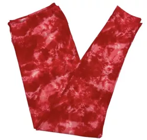 Leggings Tween Bambini Lularoe San Valentino Rosso Rosa Tie Dye Vestibilità 12/0 - Foto 1 di 1