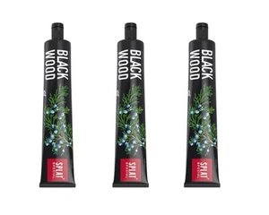 3x SPLAT BLACKWOOD Whitening fluoridfreie Aktiv-Kohle Zahnpasta Bleaching a75 ml - Bild 1 von 3
