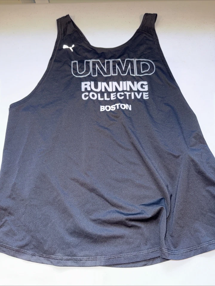 Ladies BLACK PUMA racer Back fit Dry dri Cell Moisture Management Tank Large