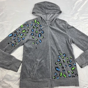 Girls Gray Hoodie Justice Size 14 - Picture 1 of 4