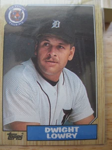 Dwight Lowry Detroit Tigers 1987 Topps Baseballkarte #483 - Bild 1 von 2