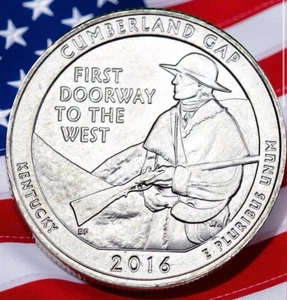 2016 P Cumberland Gap National Historical Park Quarter ⛰️ Circulated Coin - Picture 1 of 4