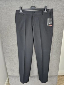 Nike Golf Tour Performance Standard Fit Pants Trousers W34 L32 Black Stay Warm - Picture 1 of 9