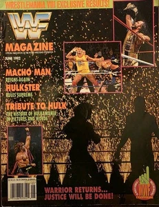 WWF Magazine June 1992 Macho Man Randy Savage Hulk Hogan & Ultimate Warrior B - Picture 1 of 16