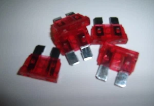 25 ATC Fuses Nickel 10 Amp Red for Car Boat Audio Auto Amplifiers Amps More New - Picture 1 of 1