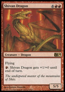 MTG SHIVAN DRAGON EXC - DRAGO DI SHIVAN - M14 - MAGIC - Picture 1 of 1