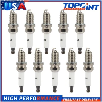 10x Platinum Spark Plugs For 2007-2011 Audi S6 5.2L V10 5547 PFR6WTG 6740 - Image 1 of 4