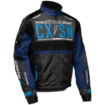 Chaqueta de moto de nieve Castle X Strike G4 - azul marino/azul proceso Foto 1 de 2