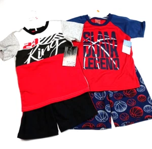 (Lot of 2) Boys Shorts& Tee Sets/ Outfits Size (5/6) Tuff Guys & Quad 7 NWT - Picture 1 of 6