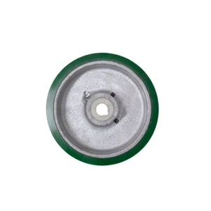 Rueda motriz con llave de hierro fundido con banda de rodadura de polietileno de 10" x 3" - Diámetro de 20 mm - Rueda de servicio - Imagen 1 de 5