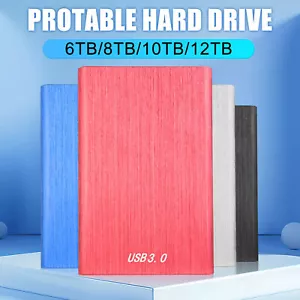 1/2/4/6/8/10/12TB USB 3.0 External Hard Drive Universal Large-capacity Storage - Afbeelding 1 van 32