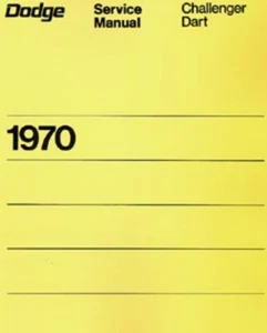 1970 Challenger Dart Shop Service Repair Manual - Picture 1 of 5
