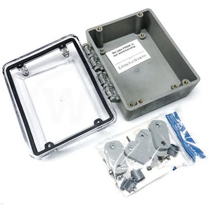 Carlon CC863 Circuit Safe® JIC Enclosure, 8x6x3-5/8" With Hinged Clear Cover - Picture 1 of 1