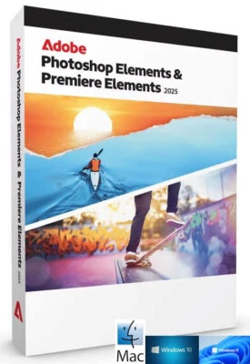 Adobe Photoshop Elements & Premiere Elements 2025 Vollversion DE/ML Win/Mac NEU - Bild 1 von 4