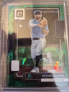 BRANDON LOWE 2022 PANINI OPTIC BASEBALL 6/7 FOTL Green CRACKED ICE