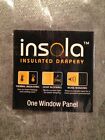 Window Panel insola Insulated Drapery Mandalay One  Gray US Seller Free Shipping