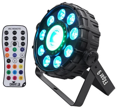 Chauvet DJ FX Par 9 DMX Multi-Effect LED, SMD RGB+UV Strobe Par Light + Remote - Image 1 of 4