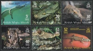 Islas Vírgenes 2002 - Mi-Nr. 1042-1047 ** - MNH - Reptiles / Reptiles - Imagen 1 de 1