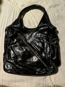 Christopher Kon Black Leather Shoulder Bag near MINT condition - Picture 1 of 12