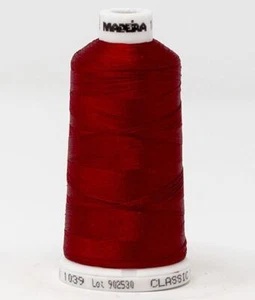 Madeira Classic Rayon 40, #1039 BRICK RED 1000m Embroidery Thread - Imagen 1 de 1