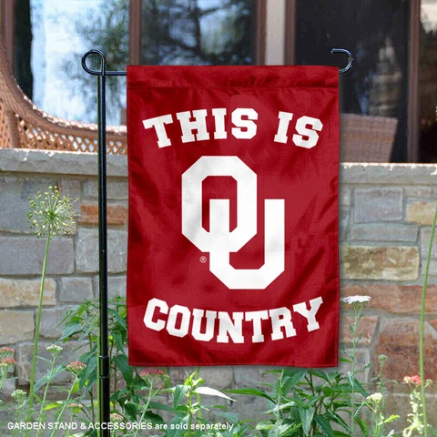 OU Sooners This is Sooners Country Garden Flag and Yard Banner Cover