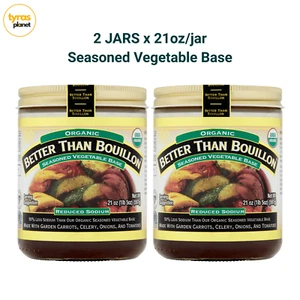 2 JARS Better Than Bouillon Organic Seasoned Vegetable Base, Reduced Sodium - Picture 1 of 2
