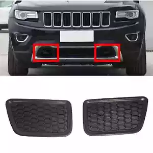 Front Lower Grille Tow Insert Bezel Set FOR 2014-2016 Jeep Grand Cherokee - Picture 1 of 8