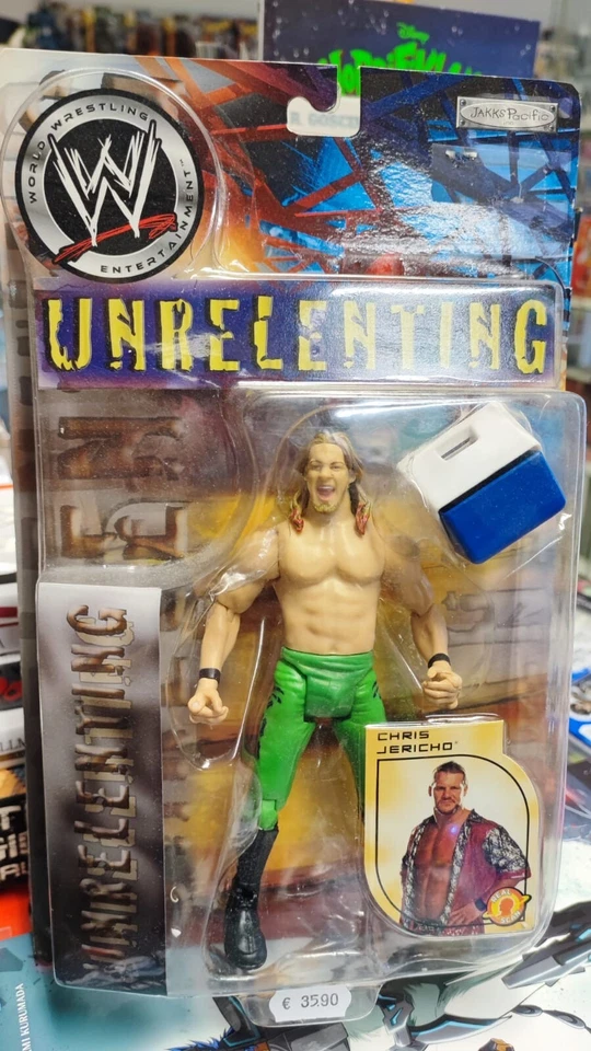 action figure wrestling unrelenting chris jericho wwe - Immagine 1 di 1