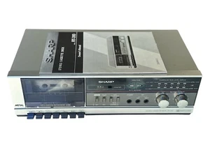 Sharp RT-310 Metal Dolby Stereo Cassette Deck Auto Reverse +Manual Mostly Tested - Picture 1 of 4